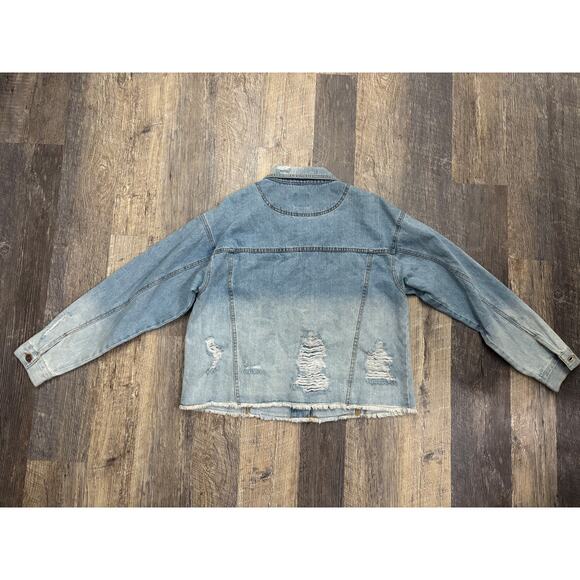 Wild Fable Distressed Denim Jacket - Picture 6 of 6